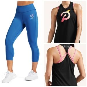 Peloton Twist Back Tank & Move Mission Capri Leggings